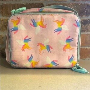 Pink Unicorn Insulated Lunch Bag